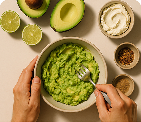 Receta de guacamola 2